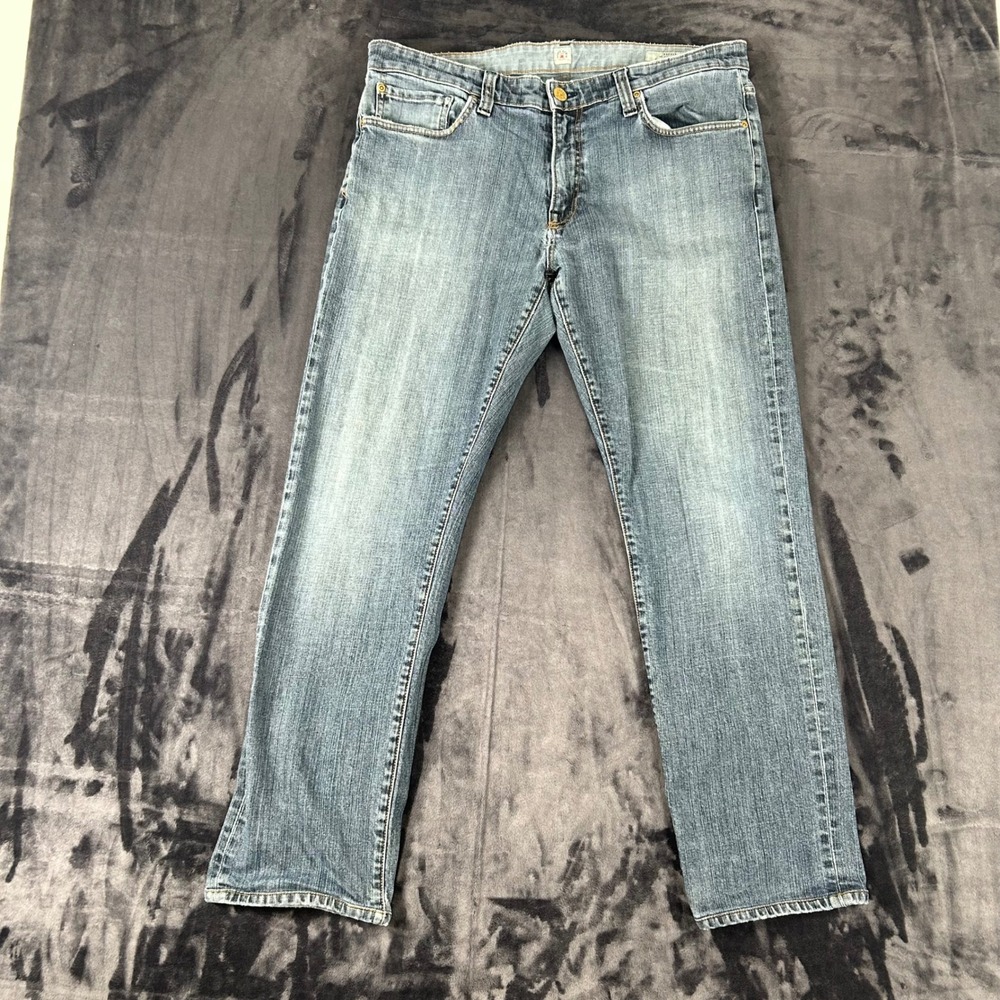 Agave Denim Rocker Jeans Mens 38 Blue Slim Straight Leg Handcrafted California
